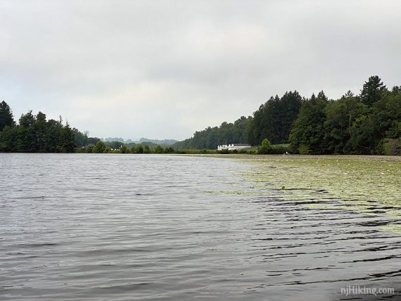 Aeroflex airport at the end of the lake