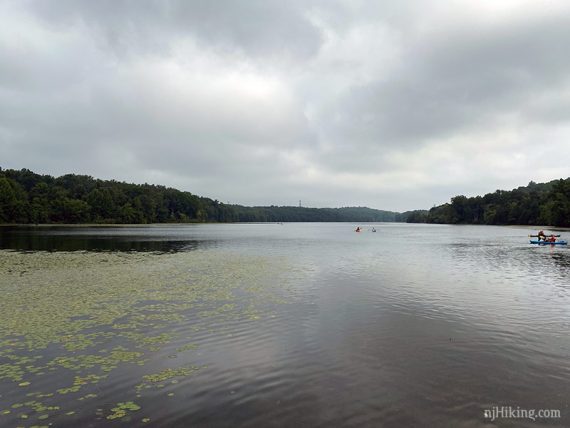 Kayakers on Lake Aeroflex