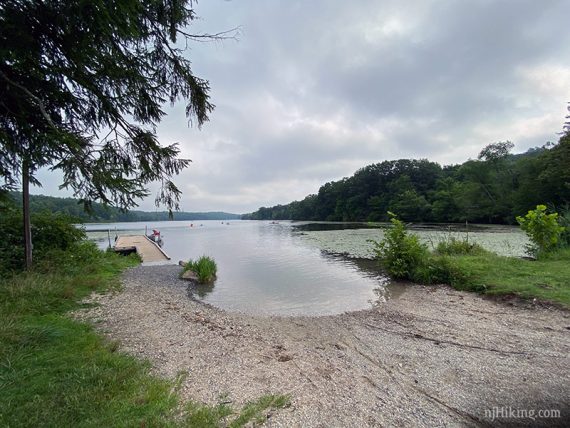 Kayak launch area at Lake Aeroflex