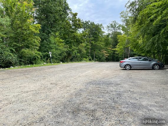 Parking lot at Pyramid Mountain