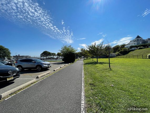 Bayshore Trail near a lot and park