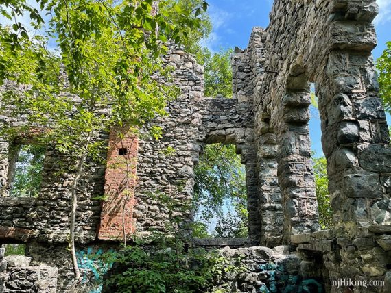 Stone wall and arches