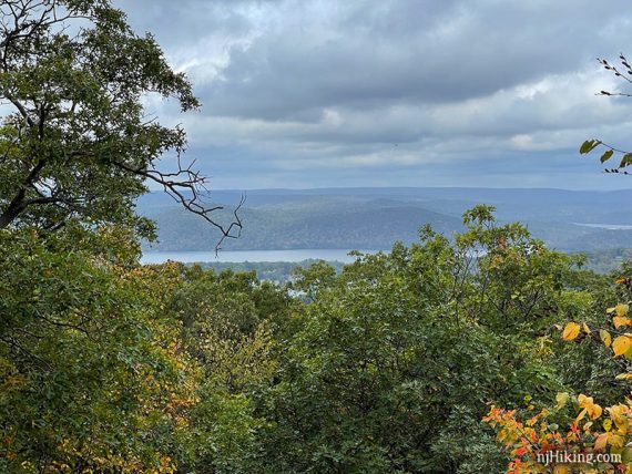 Wanaque Reservoir and hills seen from Erskine Lookout 