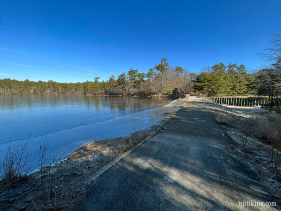 Mill Pond causeway.