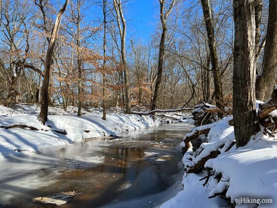 Manasquan River with snow