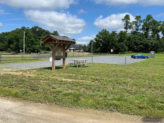 Parking area for the Union Transportation Trail.