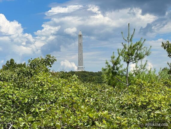 Monument seen from Lake Marcia.