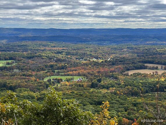 View from Sunrise Mountain of valleys below.