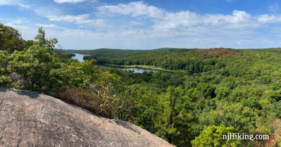 View of Splitrock Reservoir from a rock outcrop called Indian Cliffs.