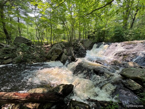 Water crashing over the rocks at Otter Hole.