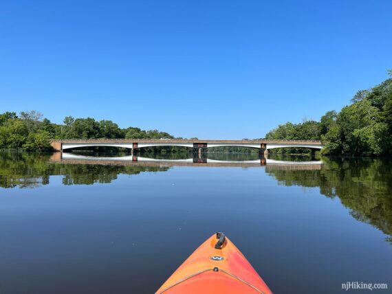 Long Harrison Street Bridge over Lake Carnegie.