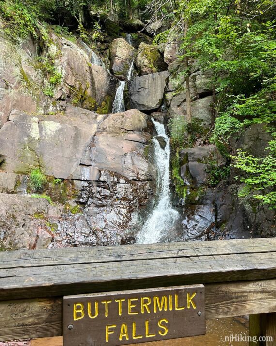 Buttermilk Falls along the D&L Trail.