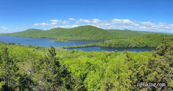 View of the Wanaque Reservoir from Governor's Mountain.