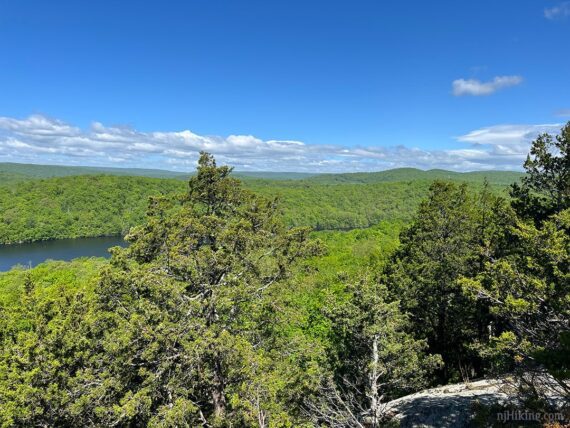 View towards the right from Governor's Mountain.
