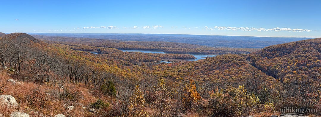 Panorama over New Jersey from Raccoon Ridge.
