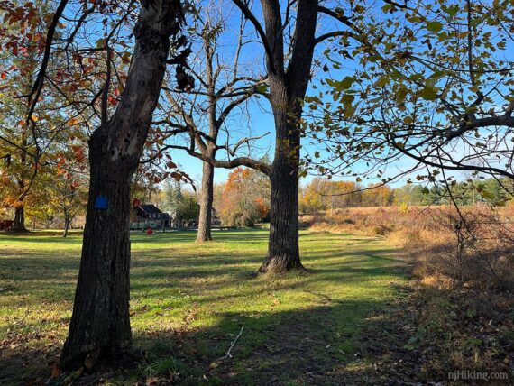 Kuser estate seen across a lawn.