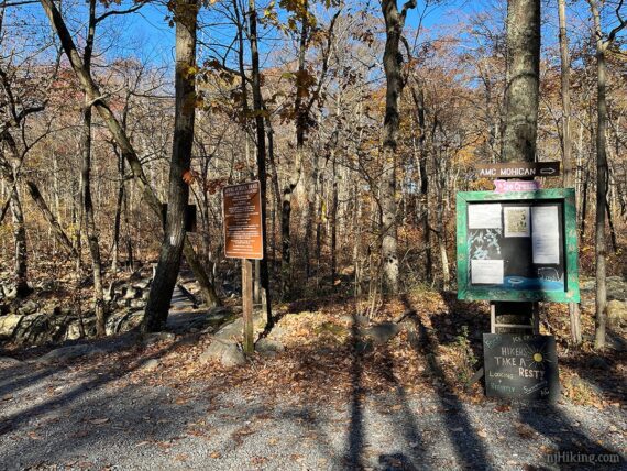 Appalachian Trail signs.