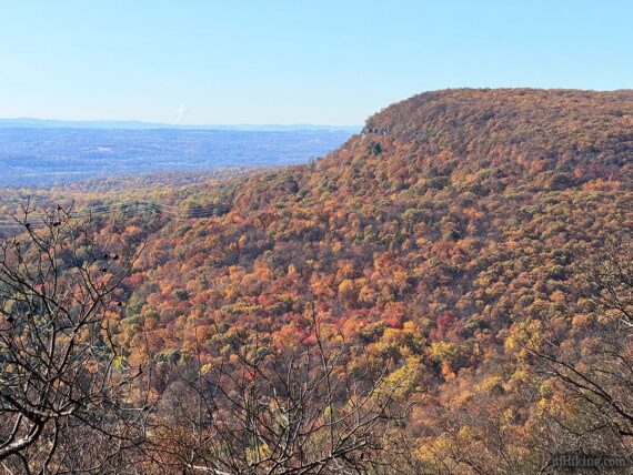 Kittatinny Ridge drops into valley.