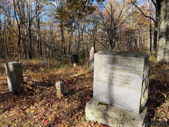 Headstones in old cemetery.
