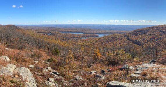 View from Raccoon Ridge looking over New Jersey.