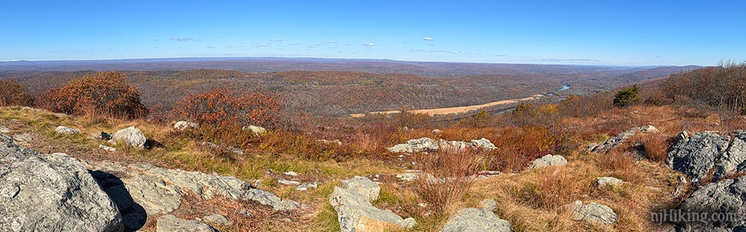 Panorama from Racoon Ridge over Pennsylvania.