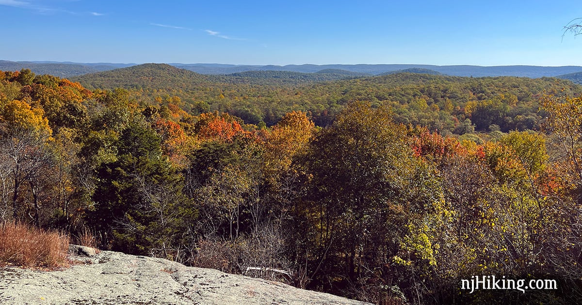 View from Overlook Rock in Norvin Green State Forest.